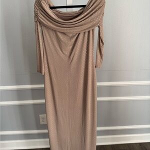 Abercrombie & Fitch Taupe Long Sleeve Dress